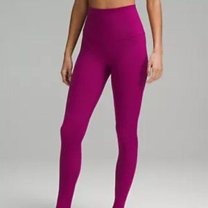 lululemon Align™ Super-High-Rise Pant 28" size 6 magenta purple